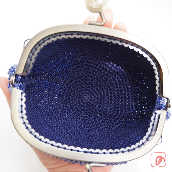 Ba-ba handmade Beads crochet pouch No.1660 第7張的照片