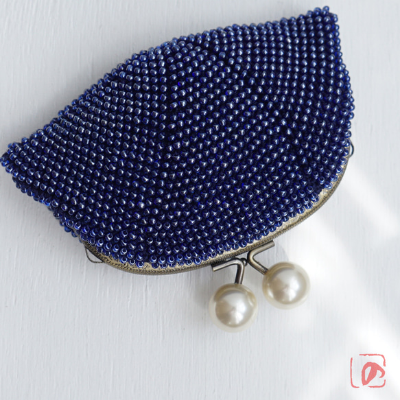 Ba-ba handmade Beads crochet pouch No.1660 第4張的照片