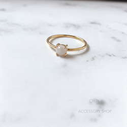 [Silver925]R25 ラベンダージェダイトリング 4枚目の画像