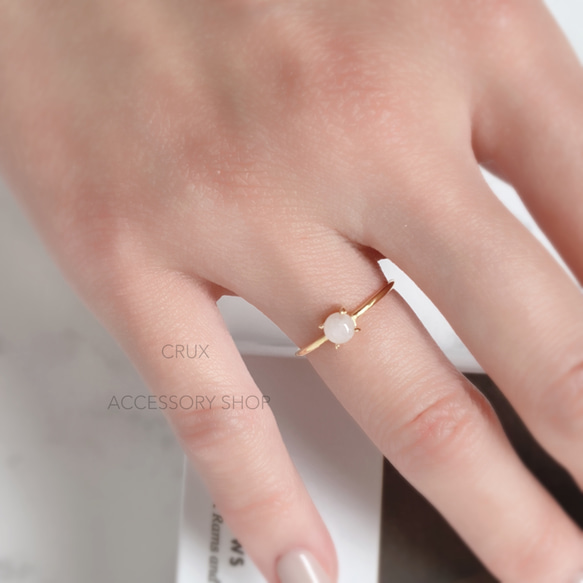 [Silver925]R25 ラベンダージェダイトリング 5枚目の画像