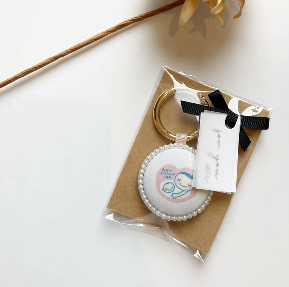 両面　マタニティ　使用　コロンと可愛い♡マタニティマーク　マタニティキーホルダー　マタニティロゼット　シンプルデザイン 5枚目の画像