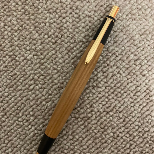 神代杉 ボールペンorシャーペン 木軸 ペン・筆記用具 キツツキ