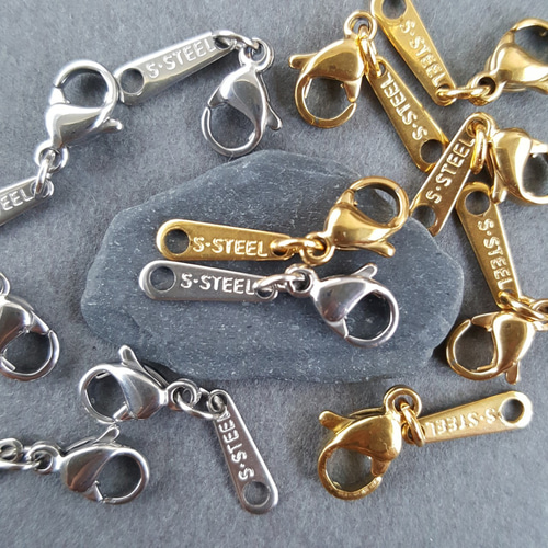 4pcs] オール サージカルステンレス カニカン S.STEEL刻印