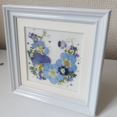 押し花額 オーダーメイド押し花額 ～額サイズおよそ40㎝前後