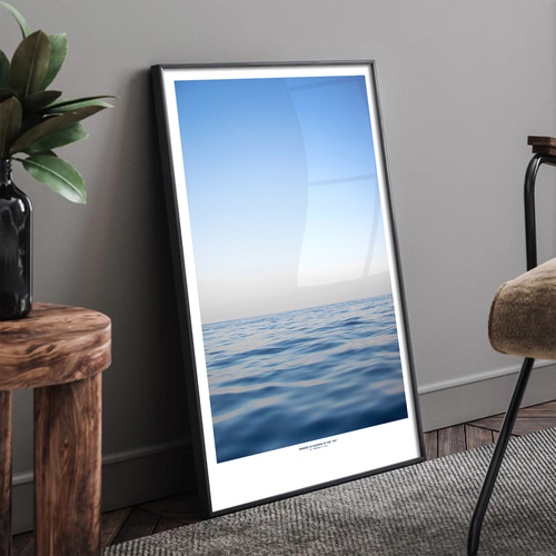 お洒 カフェ風 海外風 海の絵】【海 高級印刷紙 インテリア ポスター