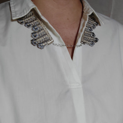 インド刺繍リボンの飾り襟 6枚目の画像