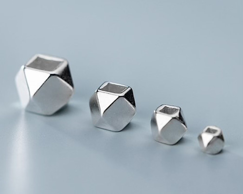 純S952シルバー メタルビーズ 多角形 silver925 アクセサリー