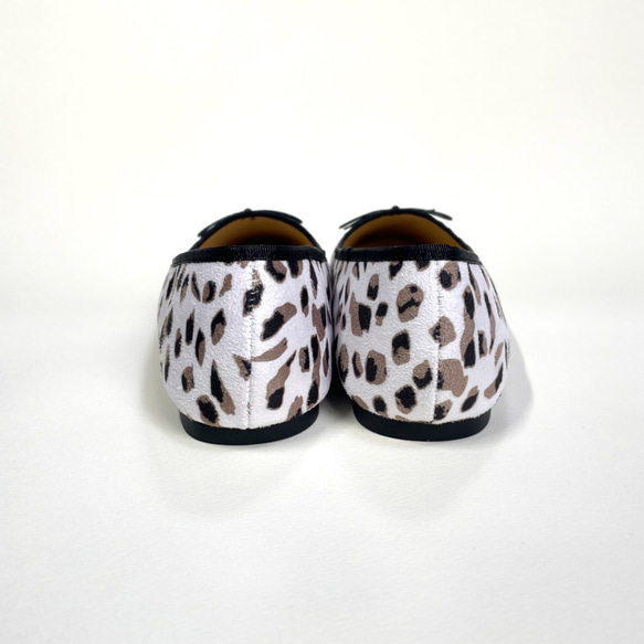Rakuchinpetanko ♪ 半訂單雙色芭蕾舞鞋（豹紋/斑點狗）22.5 厘米 - 25.5 厘米 第5張的照片