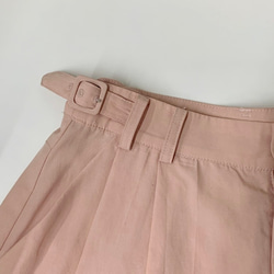 雙色高腰短褲-粉色|褲子|夏款|兩色|Sora-945 第15張的照片