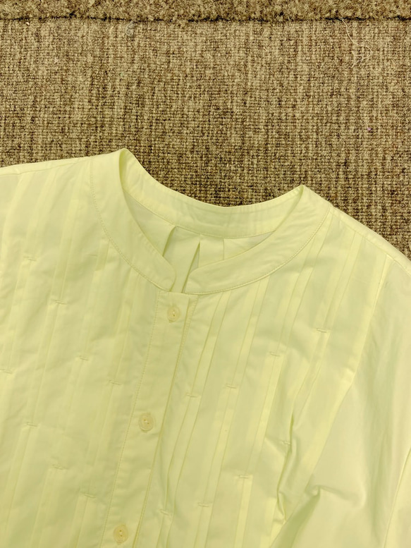 襯衫式繫帶連衣裙-黃色|洋裝|夏款|兩色|Sora-947 第19張的照片