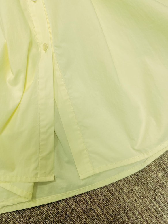 襯衫式繫帶連衣裙-黃色|洋裝|夏款|兩色|Sora-947 第20張的照片