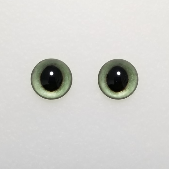 P4　猫の瞳　１４㎜　グラスアイ　羊毛フェルト用 1枚目の画像