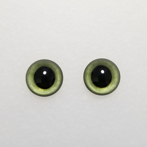 P5　猫の瞳　１４㎜　グラスアイ　羊毛フェルト用 1枚目の画像