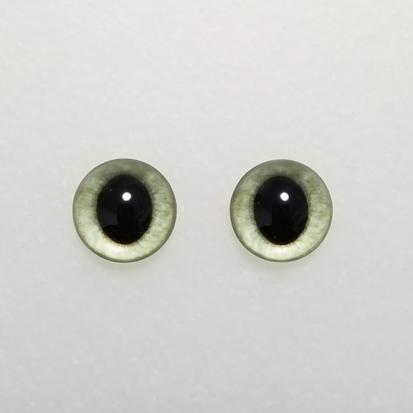 P10　猫の瞳　１４㎜　グラスアイ　羊毛フェルト用 1枚目の画像