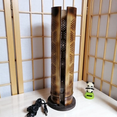 癒し灯火竹行灯 No23237 (クリスマス仕様)