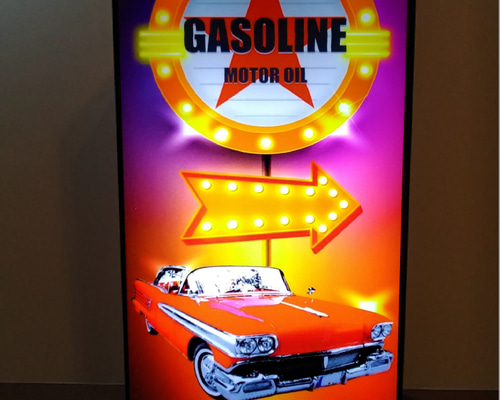 アメリカン アメ車 ルート66 コーヒー カフェ サイン 置物 LED電光看板