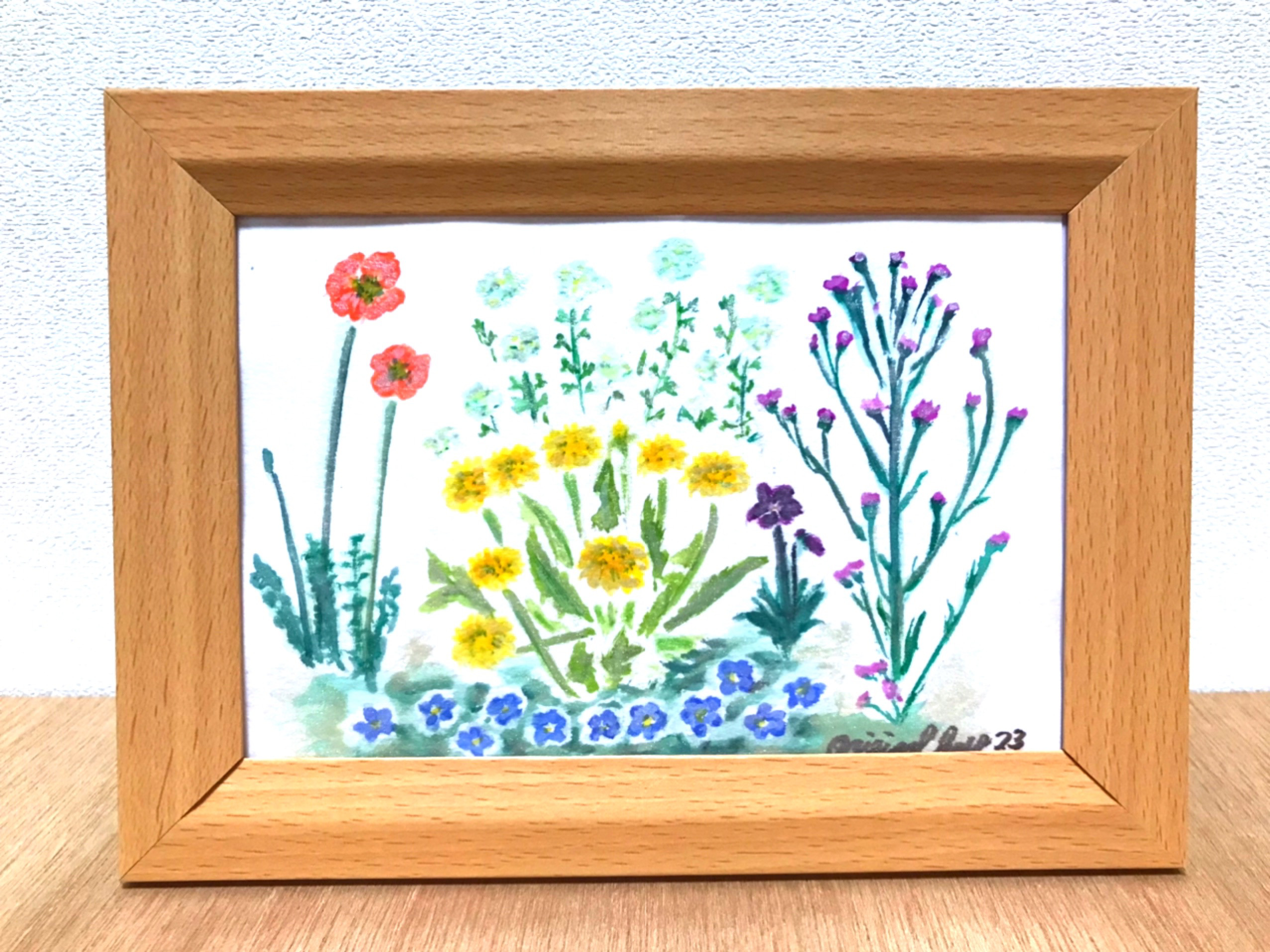 値下げ］中国画家による四季咲きの草花の水彩画 【公式通販】