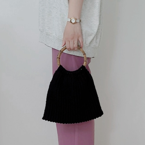 story. ニットバンブーハンドルトートバッグ trim_ofcrs_itemdf8dc74cd81611e