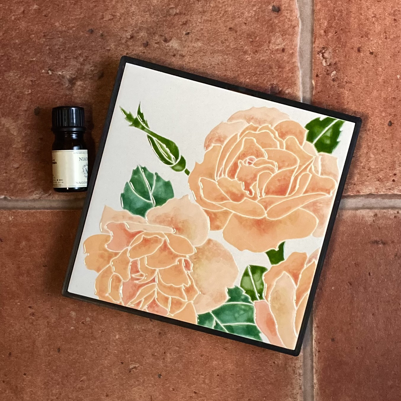 かおるアートタイル　　薔薇