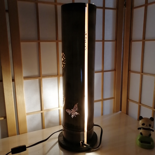 癒し灯火 竹行灯 No23246 スタンドライト・テーブルランプ ふー