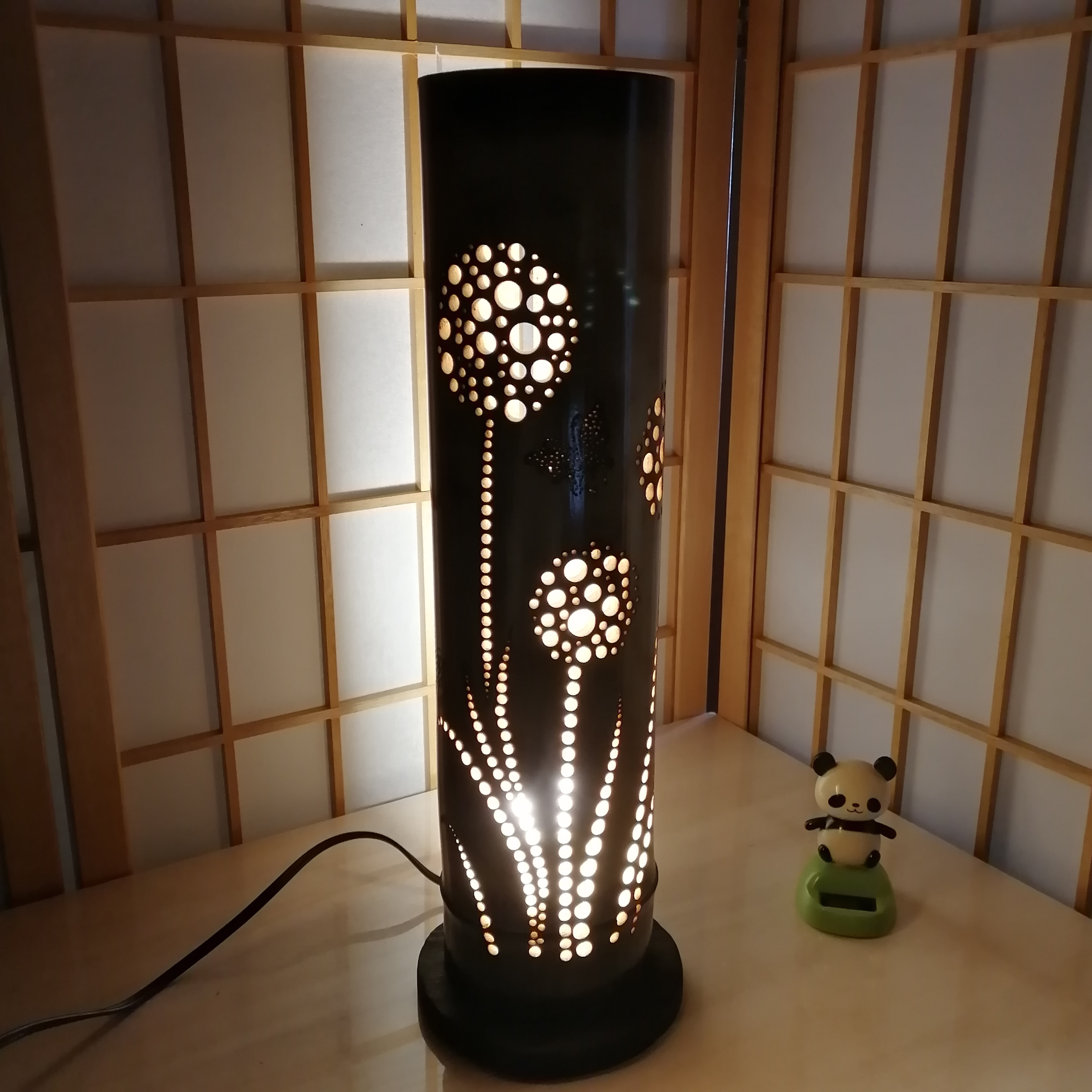 癒し灯火　竹行灯　No23246