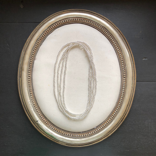 シルバーパールネックレス120cmナバホパールネックレスsilver925 ナバホパール ネックレス シルバー925 太め ネックレス