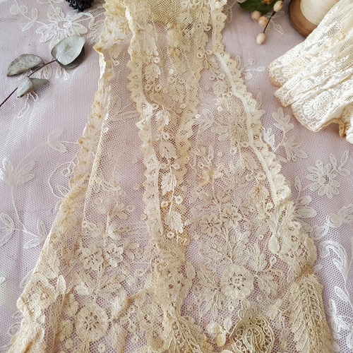 アンティークレース 4本セット ポワンドガーズ アランソン アプリカシオン