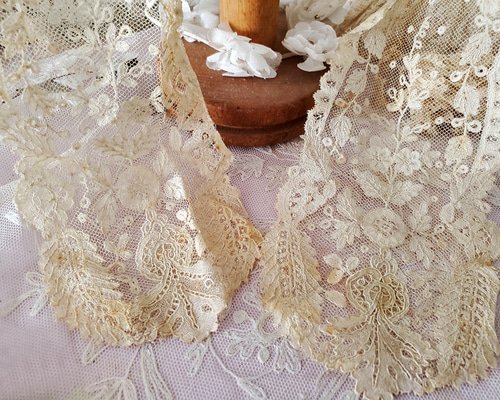 アンティークレース 4本セット ポワンドガーズ アランソン アプリカシオン