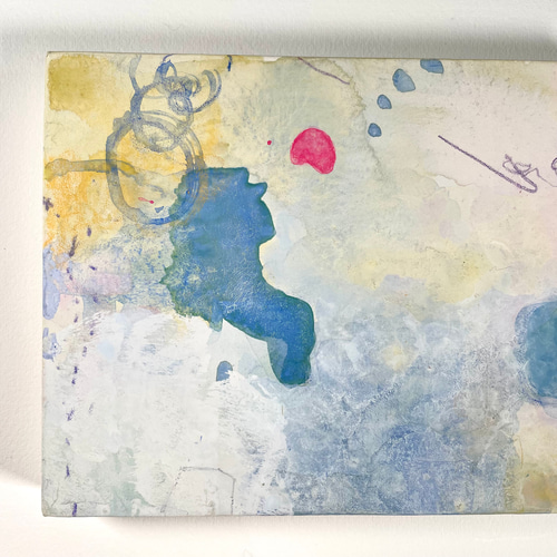 絵　水彩画　自由空間　アート作品 空気の間d」アート 抽象画 水彩画 絵画 MarieK 通販 13938221