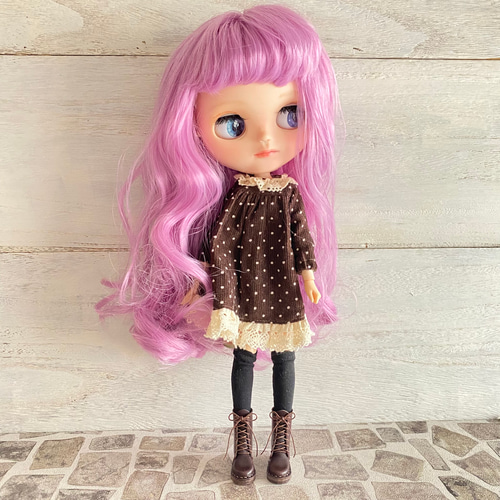 ネオブライス ピュアニーモ ブーツ シンプルレースアップブーツ こげ茶