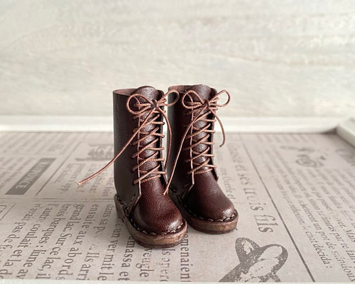 ブライス　アイシードール　ブーツ ハラコ　こげ茶　靴 シューズ 革 ブライスアイシードールブーツ ハラコこげ茶靴 シューズ 革