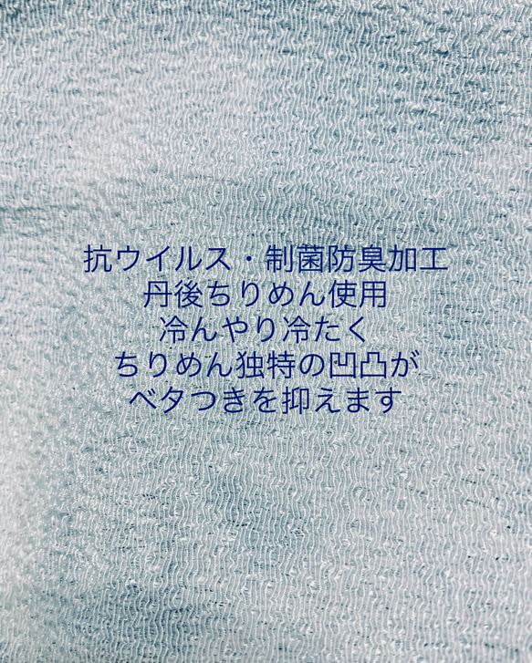 【数量限定3点】あじさい　刺繍マスク　清楚系　涼感　立体布マスク　マスクカバーに変更可 6枚目の画像