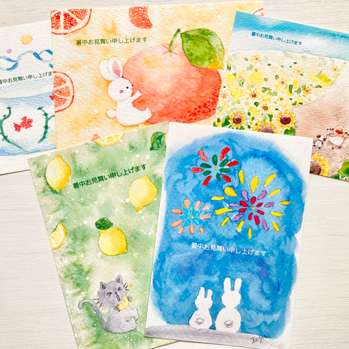 2015年 応募全員サービス 描き下ろし暑中見舞いポストカード　ダイヤのa Amazon | ポストカード 夏カード 暑中見舞い リトルツイン