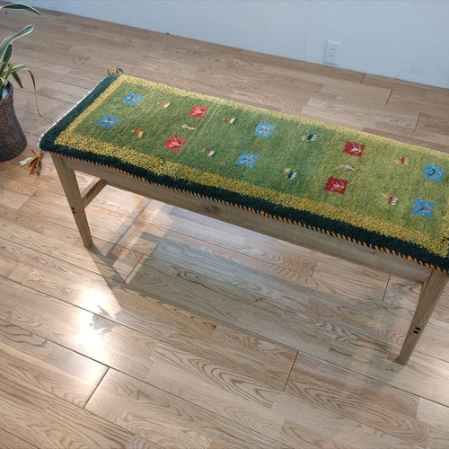 大特価38％OFF】ラグ ペルシャ ギャッベ ミニランナー 112×40 黄