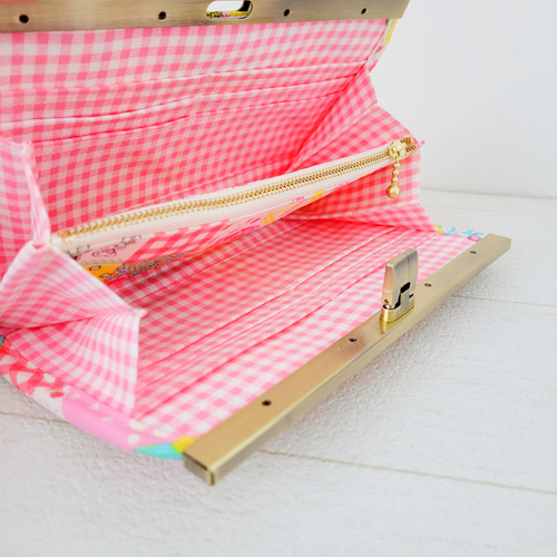 ハニーチューン2021×パッチワーク柄】文鎮口金財布 長財布 epic-miyu  