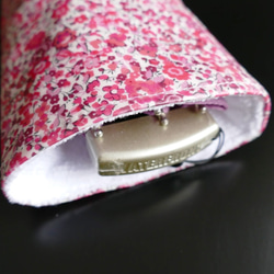 傘カバー リバティ エマ＆ジョージーナ 折りたたみ傘カバー 傘ケース マイクロファイバー シンプル ピンク 花柄 雨対策 2枚目の画像