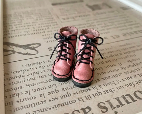 ポップマートブライス ねんどろいど ドール靴 Lタイプ ライトピンク×靴