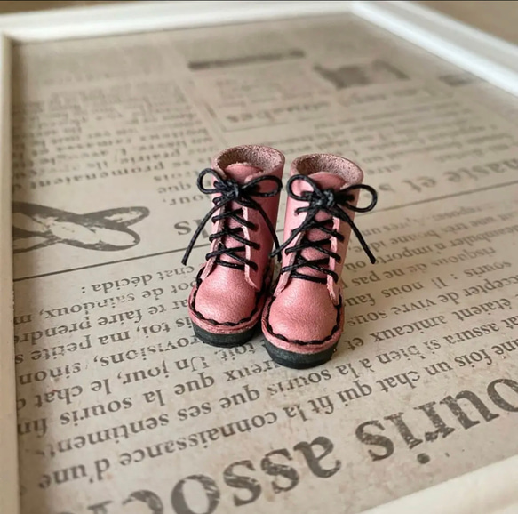 ポップマートブライス ねんどろいど ドール靴 Lタイプ ライトピンク×靴