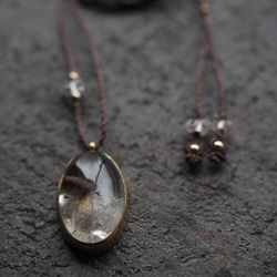 garden quartz brass necklace (youkou) 7枚目の画像