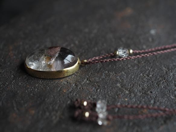 garden quartz brass necklace (youkou) 9枚目の画像