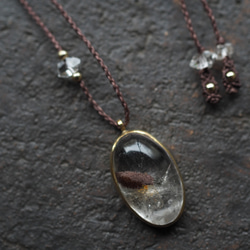 garden quartz brass necklace (youkou) 1枚目の画像