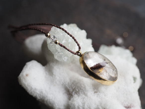 garden quartz brass necklace (youkou) 8枚目の画像