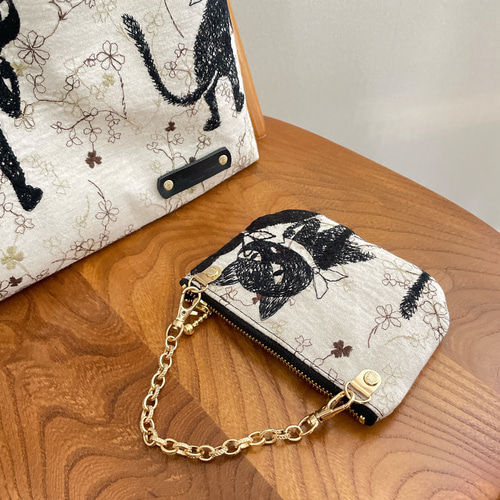 K43 pjc 草花クロッチくん ハンドメイド バッグ＆ポーチ 持ち手