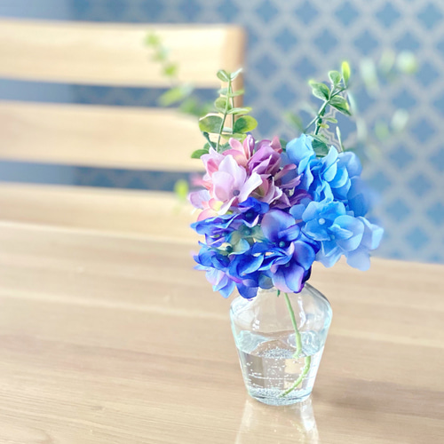光輝く紫陽花〜Hélène〜【お手入れ不要】【水やり不要】一年中