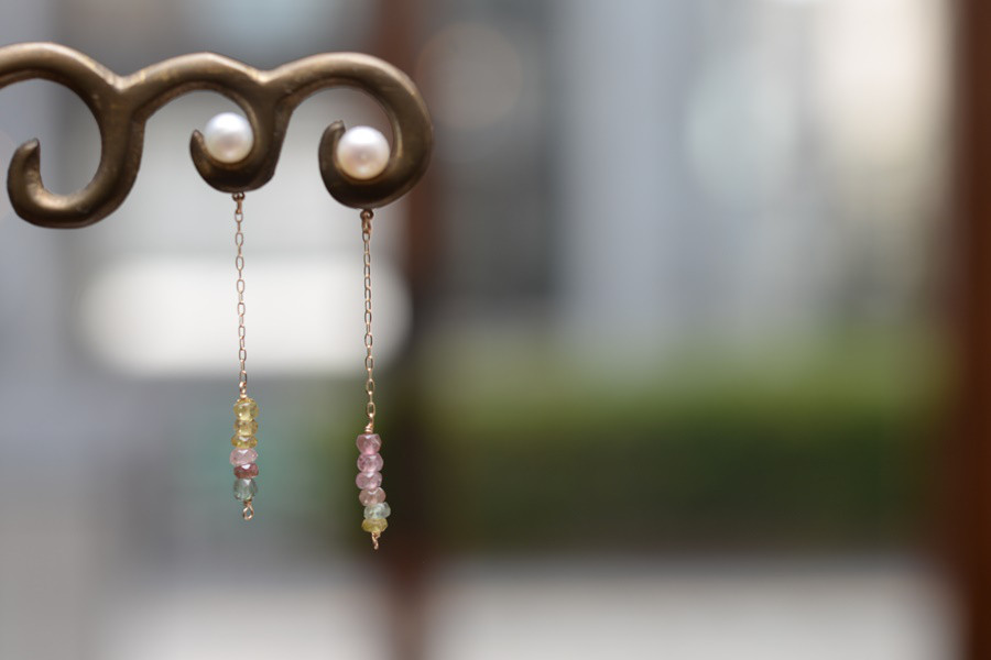 Swing|[K10]トルマリンのピアスキャッチ