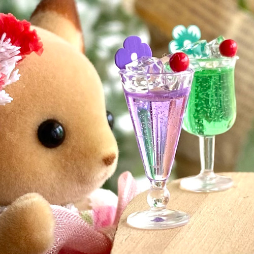 ミニチュアカクテルおもちゃと友達 ミニチュアカクテルおもちゃと友達