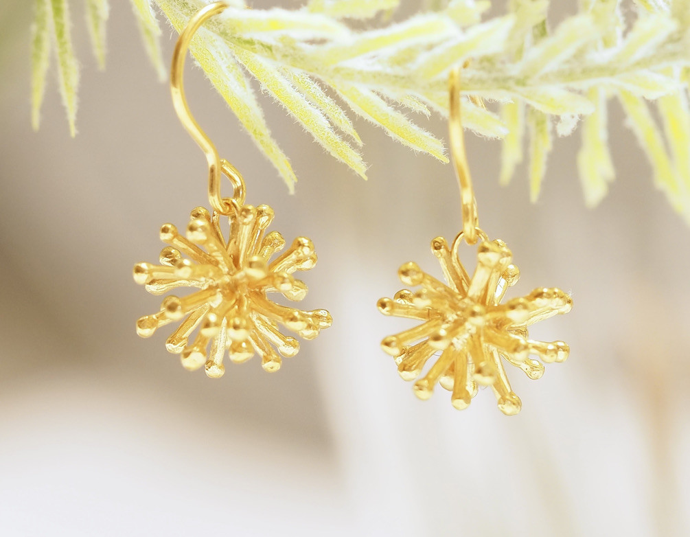 Hanayuki -花雪-ラウンドピアス　K18GP