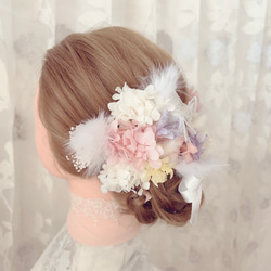 ✨蝶々✨ヘッドドレス★ウエディング★結婚式★卒業式★ヘアアクセサリー★成人式 4枚目の画像