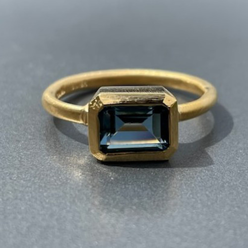 ロンドンブルートパーズ オクタゴンカット 2.09ct シルバーSV925