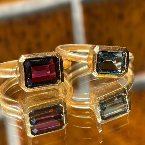 ロンドンブルートパーズ オクタゴンカット 2.09ct シルバーSV925